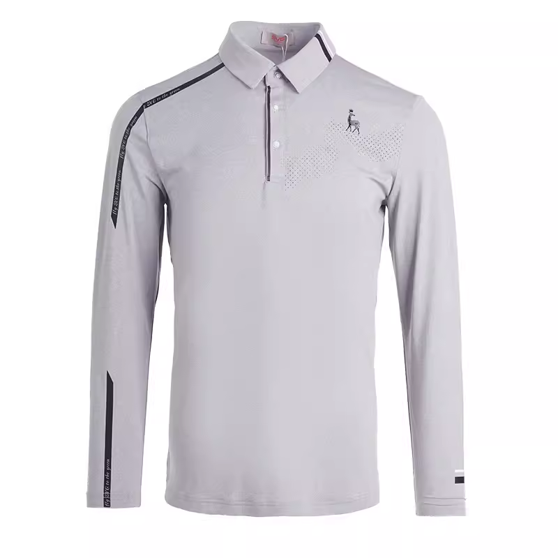 SVG Golf Men's Lapel Long Sleeve Polo Shirt