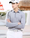 SVG Golf Men's Lapel Long Sleeve Polo Shirt