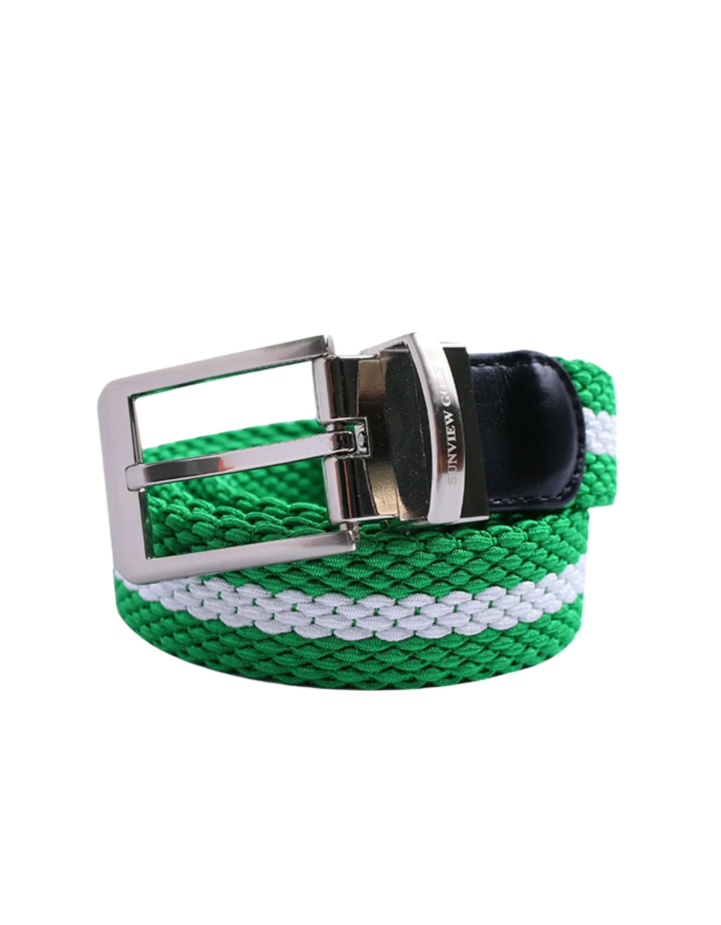 Reversible Tri-Color Braided Belt.