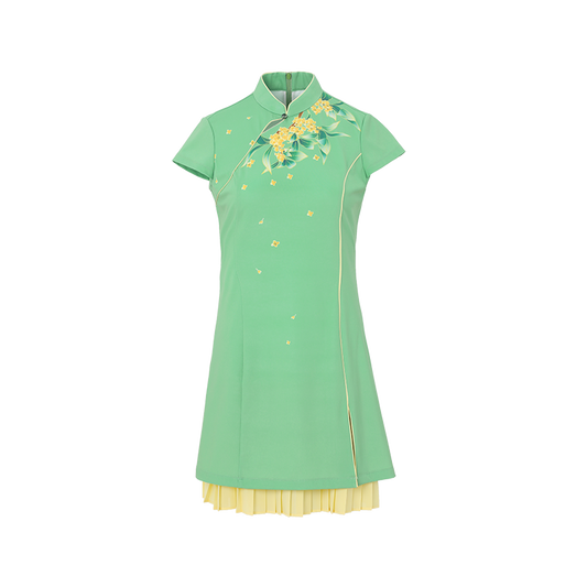 SVG Printed Golf Cheongsam Dress