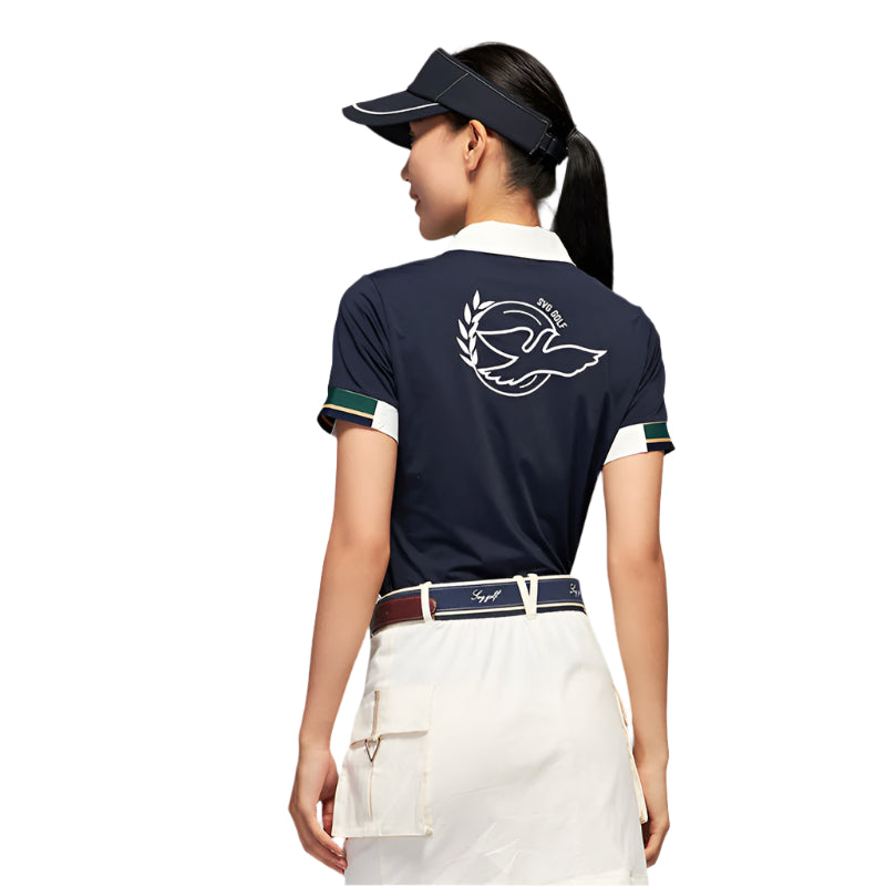 SVG Golf Women's Navy Short Sleeve Polo Shirt