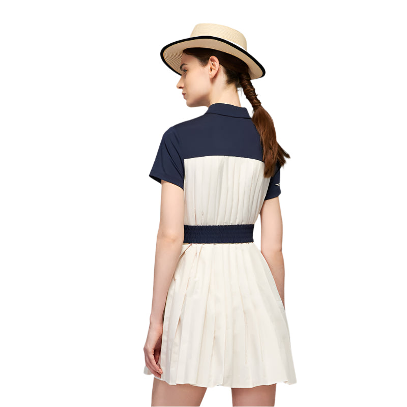 SVG Golf Pleated Short Sleeve Polo Dress