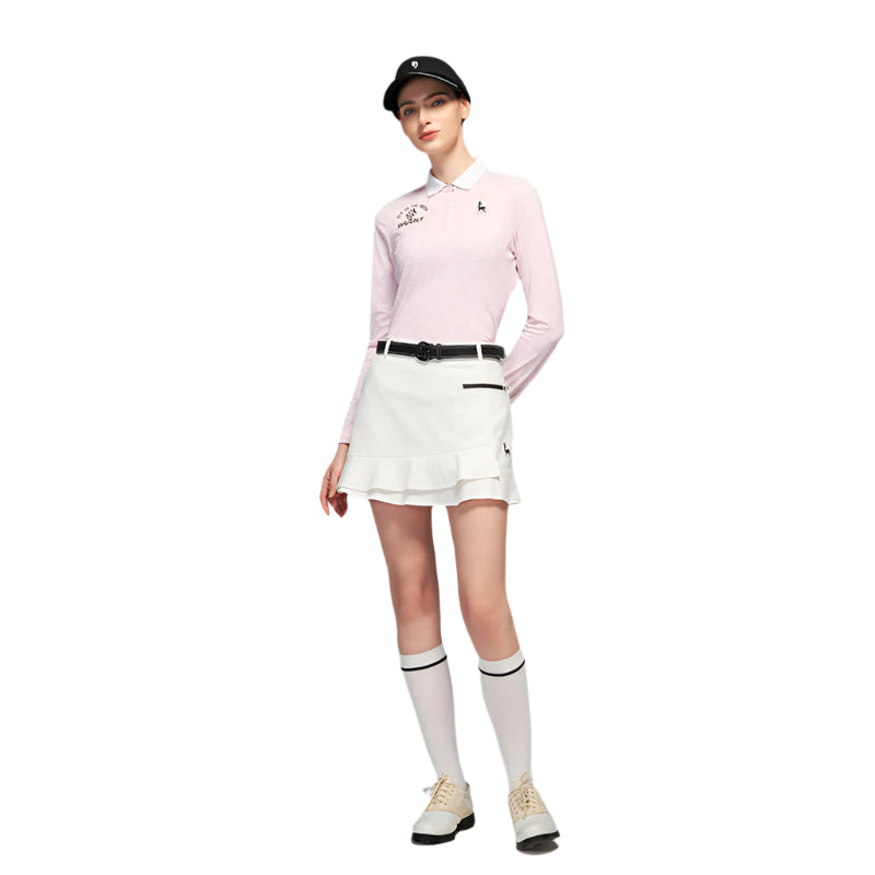 SVG Golf Women's White Ruffled Skirt