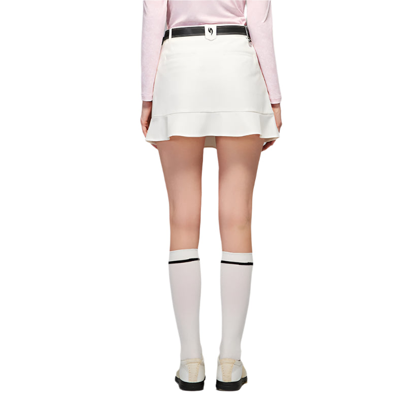 SVG Golf Women's White Ruffled Skirt