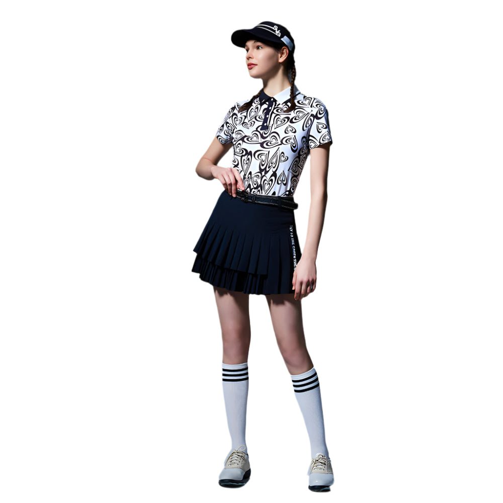 SVG Golf Women's Asymmetrical Pleated Skirts