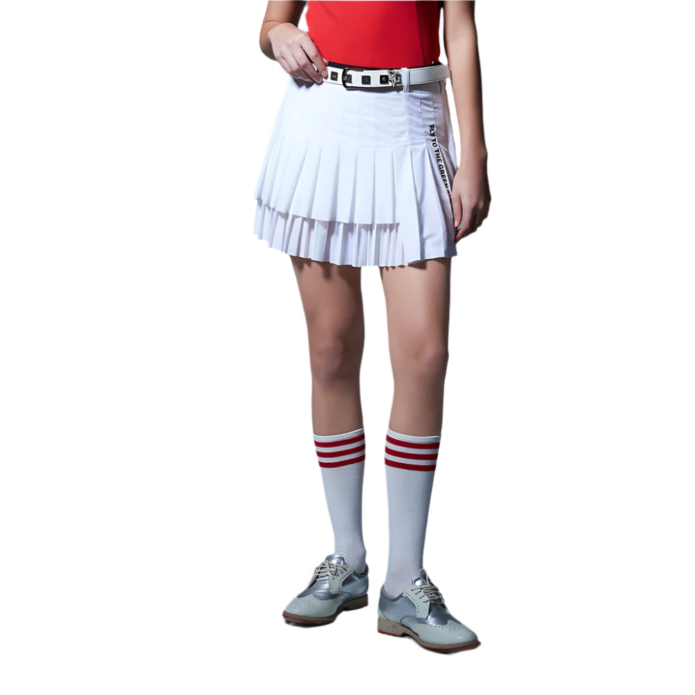 SVG Golf Women's Asymmetrical Pleated Skirts