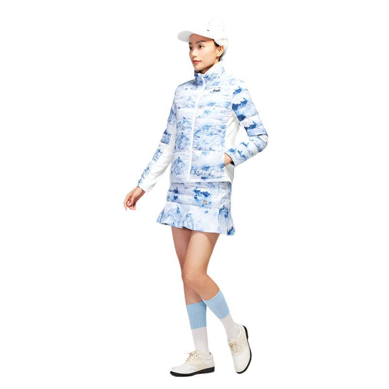 SVG Golf Women's Print Stand Collar Down Jacket