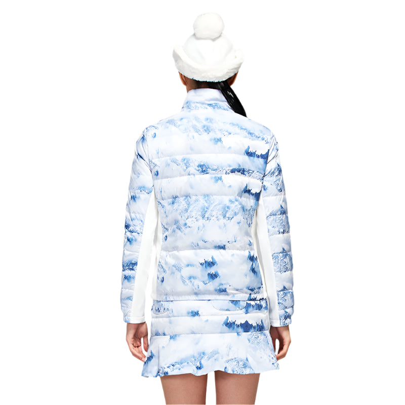 SVG Golf Women's Print Stand Collar Down Jacket