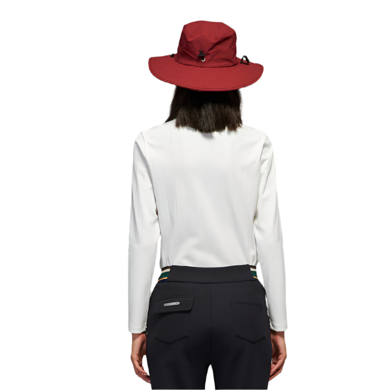 SVG Golf Women's Printed Long Sleeve Lapel Polo Shirt