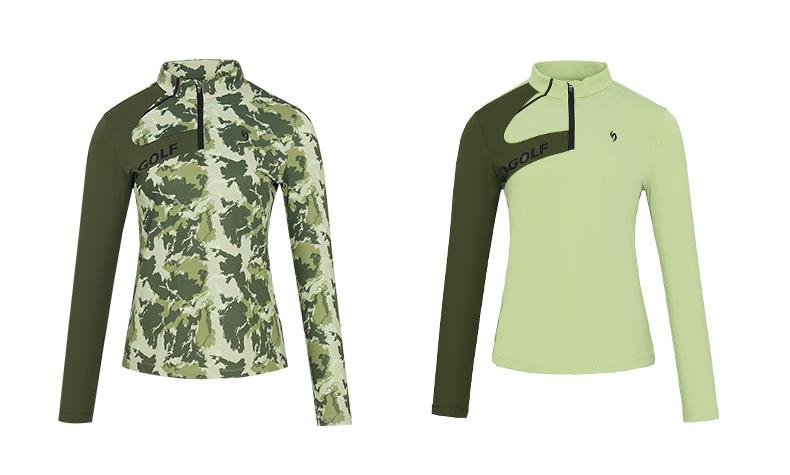 SVG Women's Camouflage Print Colorblock Long Sleeve T-Shirt