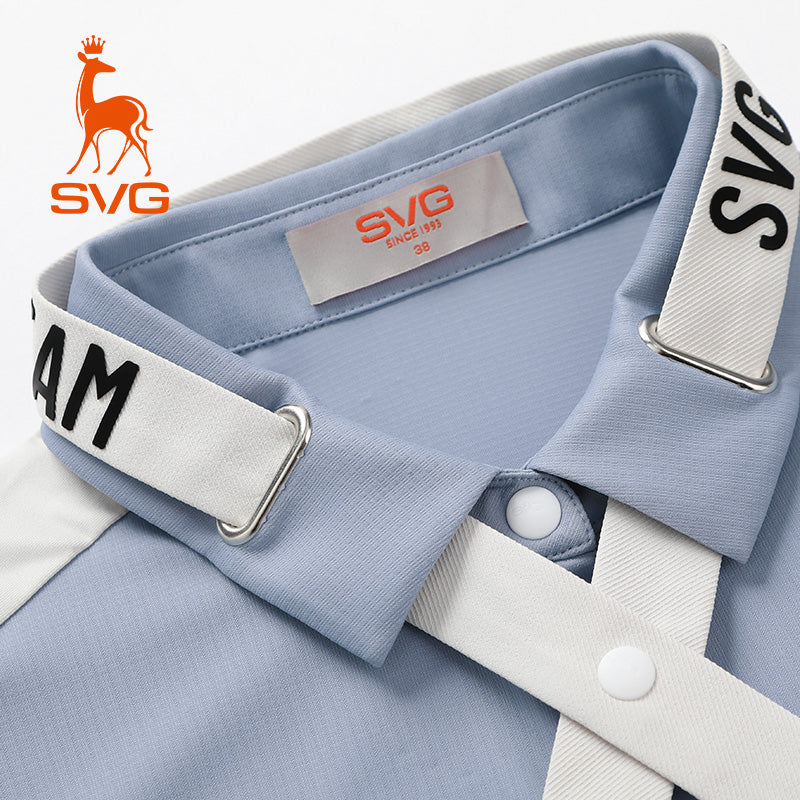 SVG Golf Women's Haze Blue Short-sleeved T-shirt