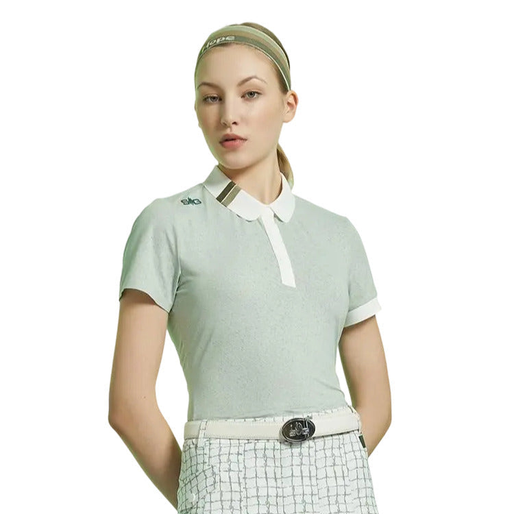 SVG Golf Women's Light Green Short Sleeve Polo Shirt