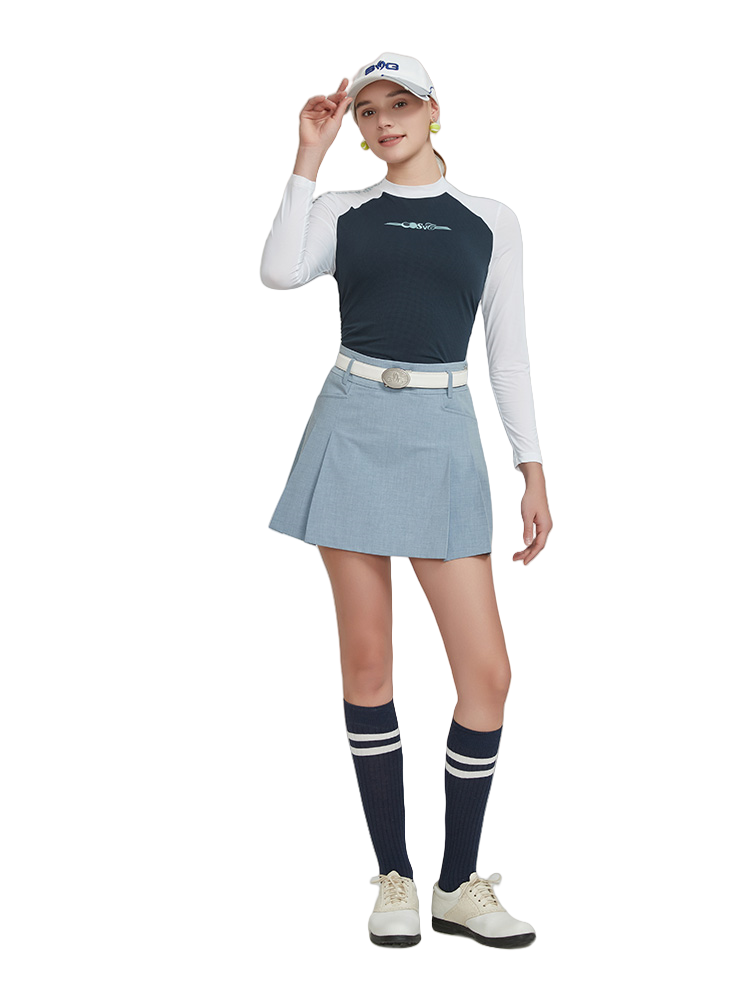 SVG Golf Women's Colorblock Printed Long Sleeve T-Shirt