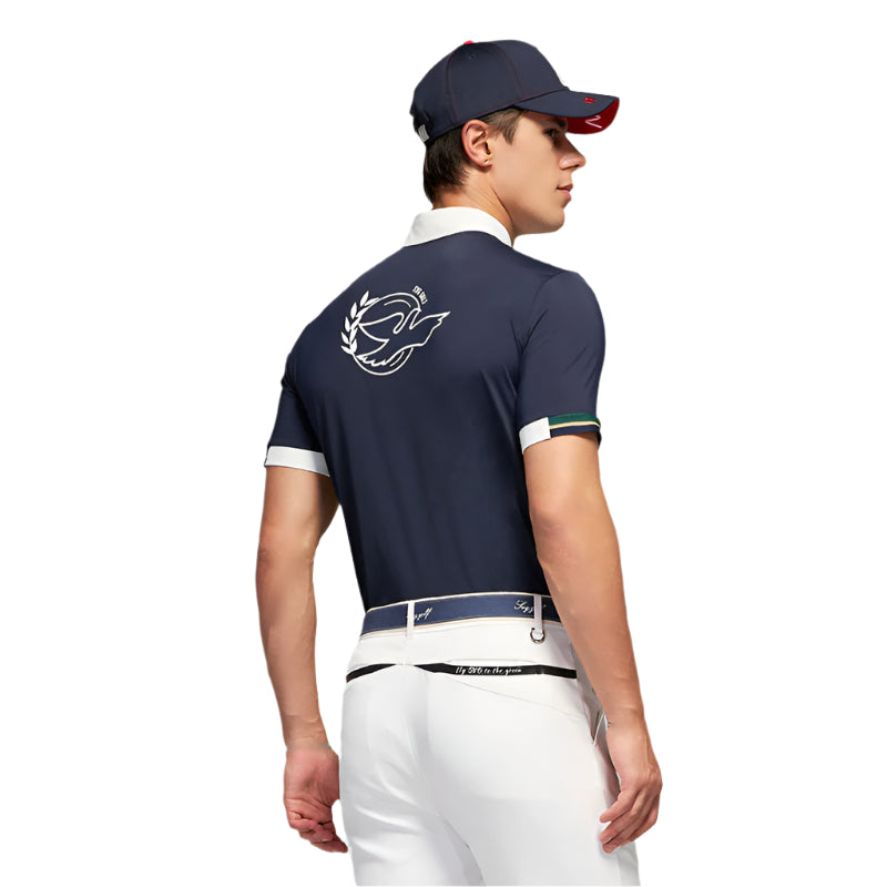 SVG Golf Men's Navy Short Sleeve Polo Shirt