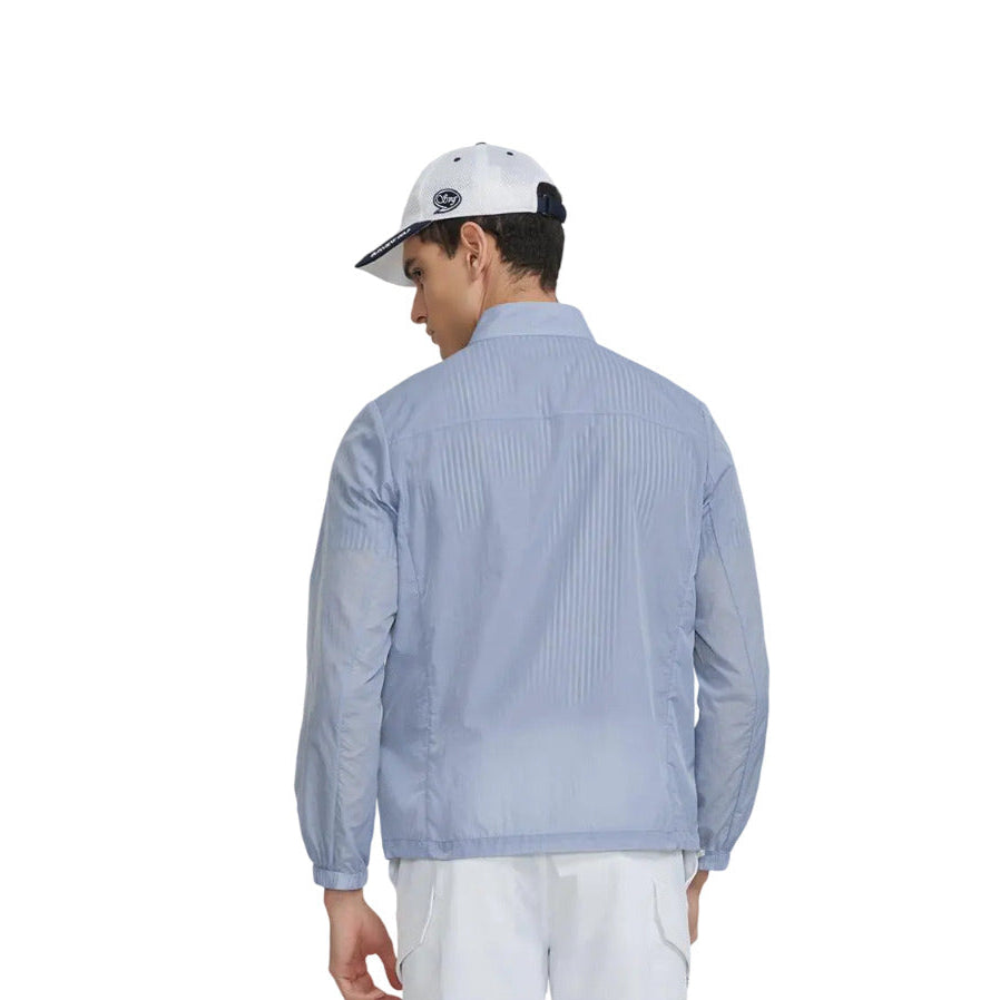 SVG Golf Men's UV Protection Lightweight Blue Windbreaker