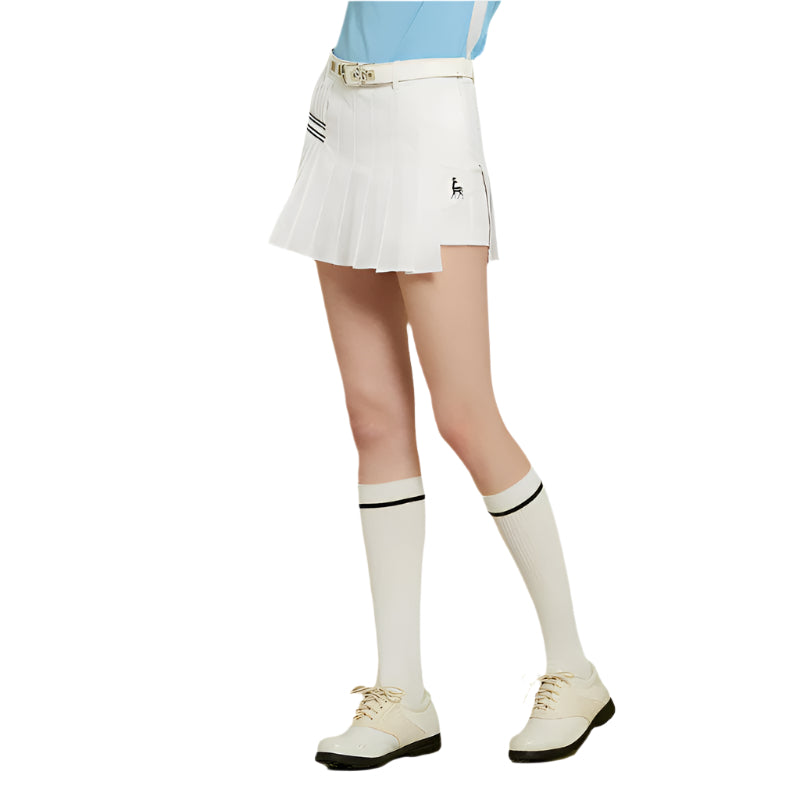SVG Golf Women's White Ribbon Stitching Sports Skirt