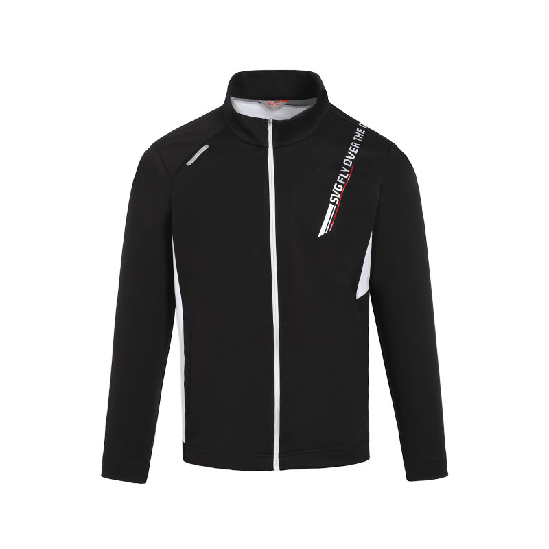 SVG Golf 23 Autumn and Winter Men's New Black-And-White Jacket Zipper Windbreaker L