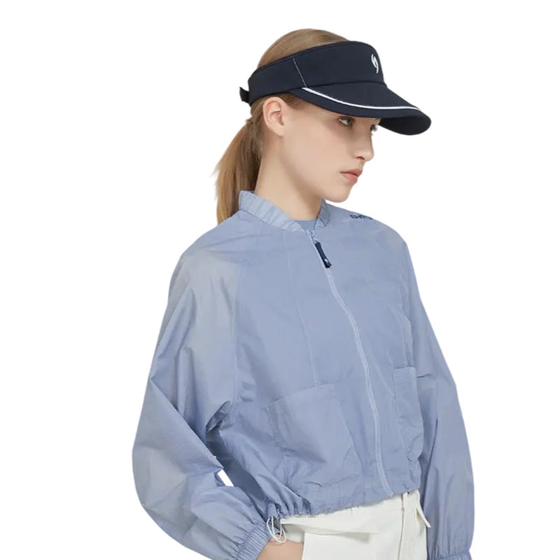 SVG Golf Women's UV Protection Lightweight Blue Windbreaker