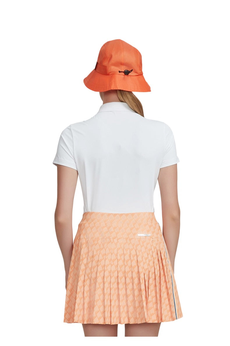 SVG Golf Women's Contrast Color Print Short Sleeve Polo Shirt
