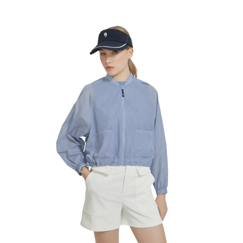 SVG Golf Women's UV Protection Lightweight Blue Windbreaker