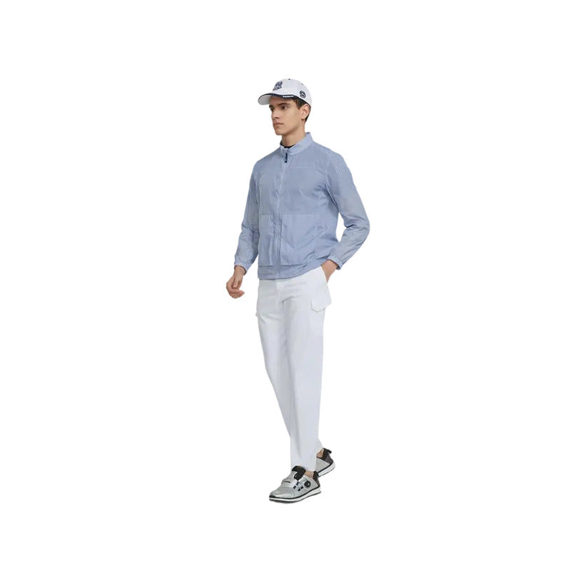 SVG Golf Men's UV Protection Lightweight Blue Windbreaker