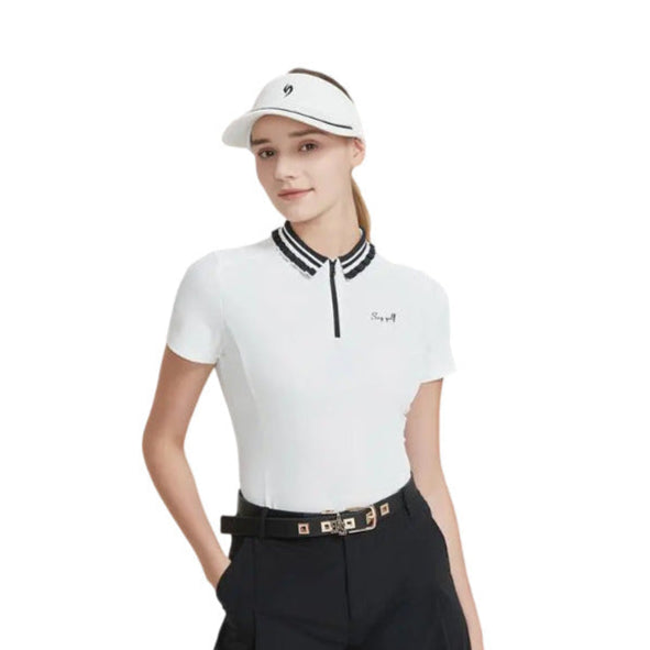 SVG Golf Women's UV Protection Ribbed Sports polo shirt