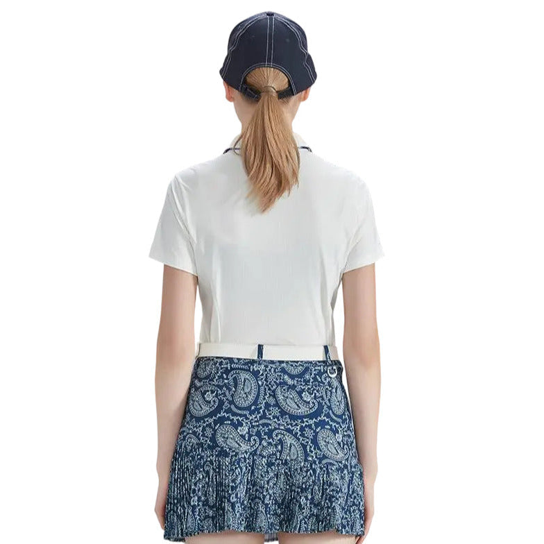 SVG Golf Women's Printed Pleated Skirt