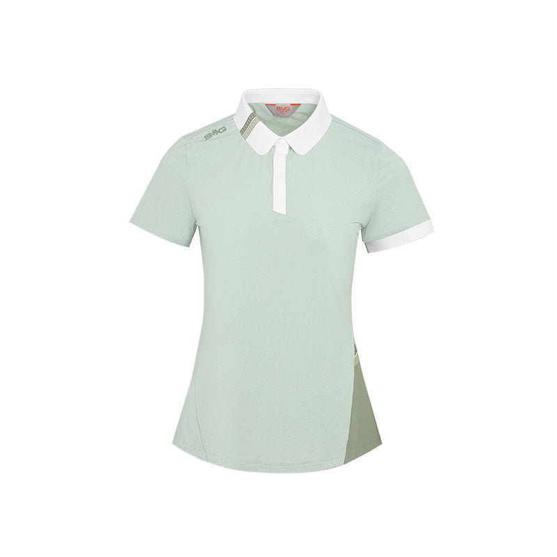 SVG Golf Women's Light Green Short Sleeve Polo Shirt