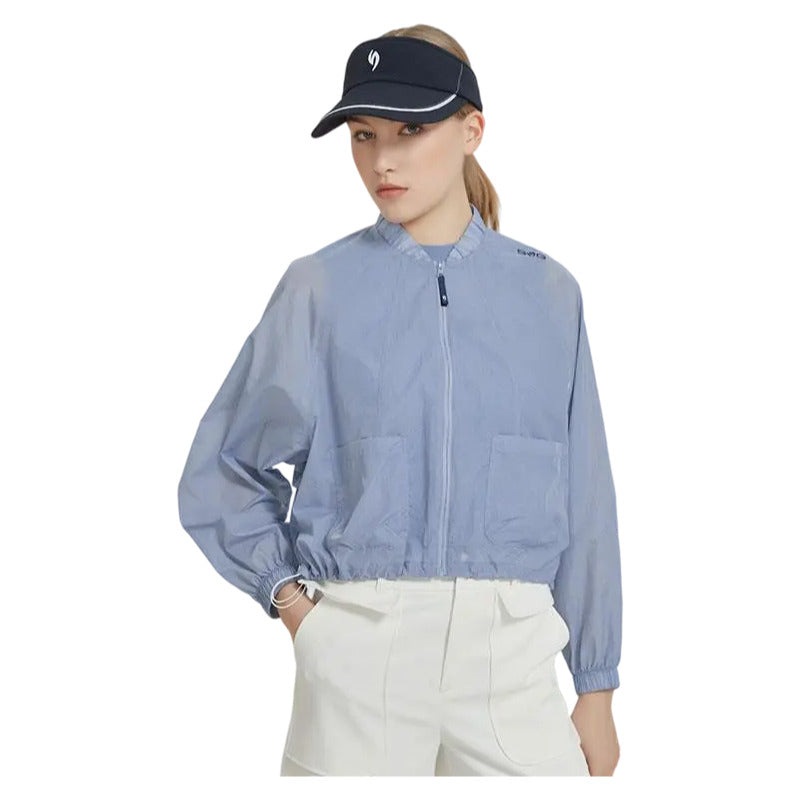 SVG Golf Women's UV Protection Lightweight Blue Windbreaker