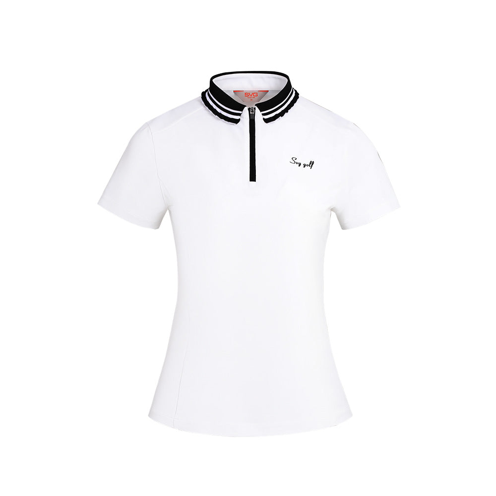 SVG Golf Women's UV Protection Ribbed Sports polo shirt