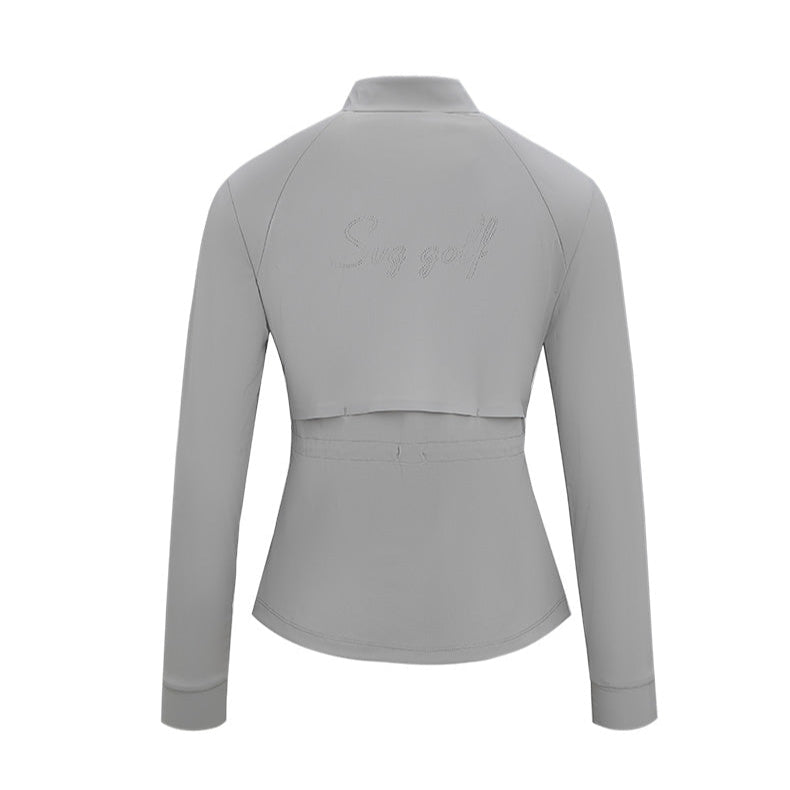 SVG Golf Women's Gray Stretch Zip Jacket