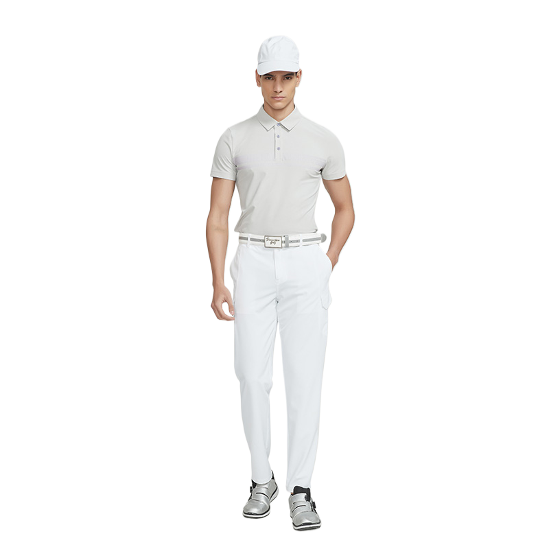 SVG GOLF Men's Printed Short Sleeve Polo Shirt