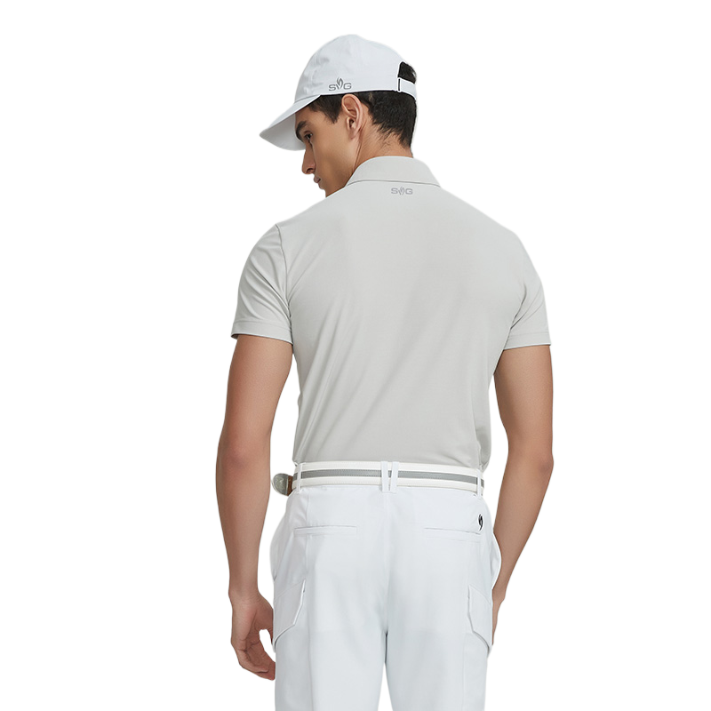 SVG GOLF Men's Printed Short Sleeve Polo Shirt