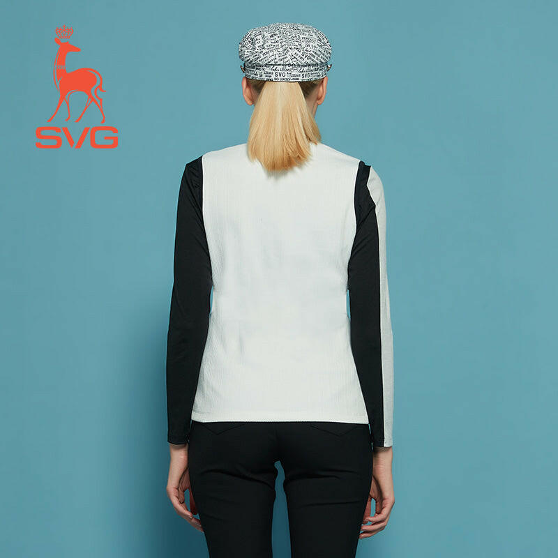 SVG Golf Round Neck Contrasting Vest