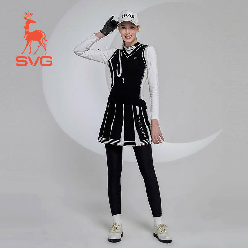 SVG High Quality Fleece Golf Vest Knitwear Athletic Top