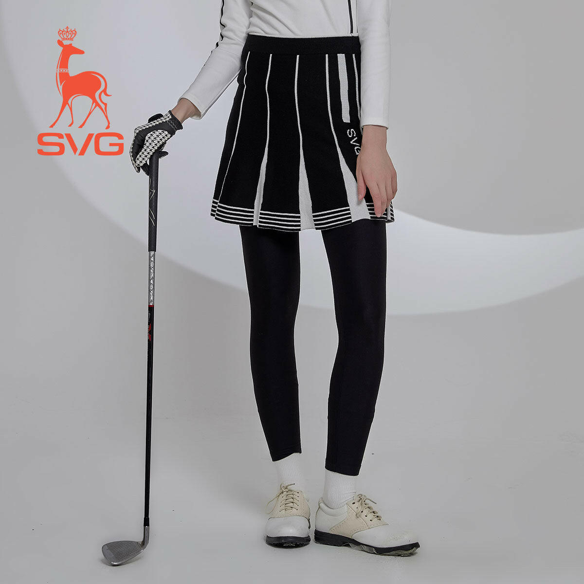 SVG Warm Fleece Golf Skort Leggings Athletic
