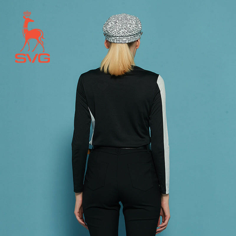 SVG Women's High Neck Motif Shirt