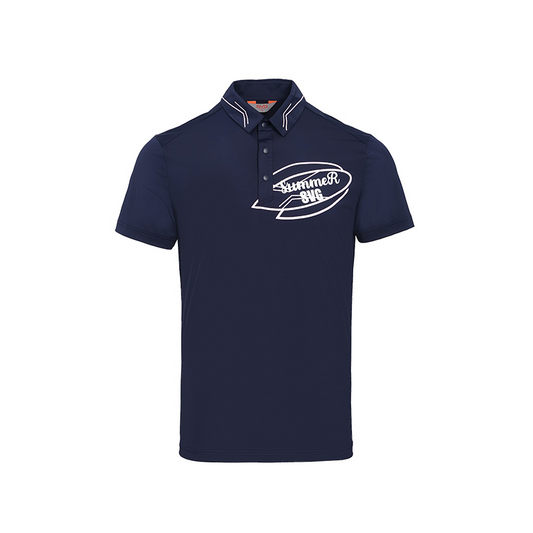 SVG Golf Men's Navy Short Sleeve Polo Shirt