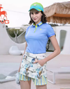 SVG Women's Golf Knitted Lapel Short Sleeve