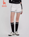 Black and White Small Fragrant Jacquard Knitted High Waist Shorts