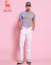 SVG Golf Men's Spring and Summer Color-Blocked Short-Sleeved T-Shirt