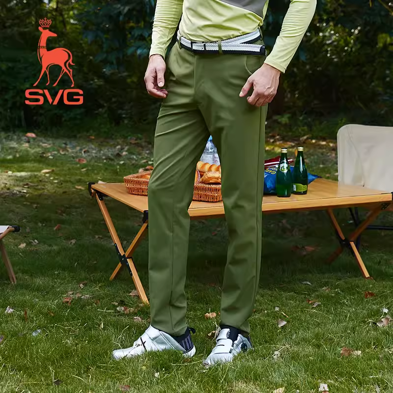 SVG Olive Green Stretch Pants