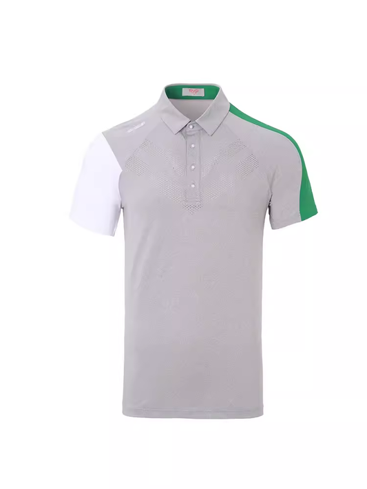 SVG Men's Color Block Polo Shirt