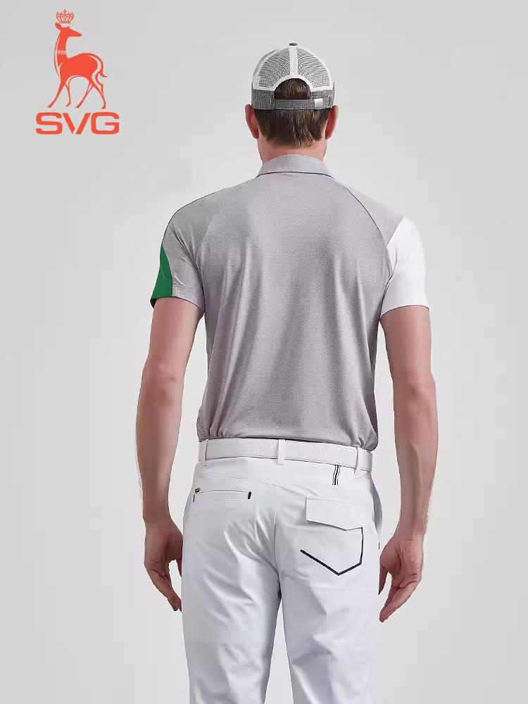 SVG Men's Color Block Polo Shirt