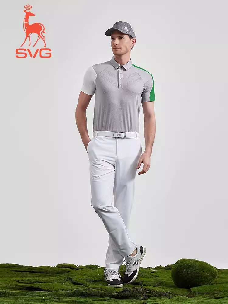 SVG Men's Color Block Polo Shirt