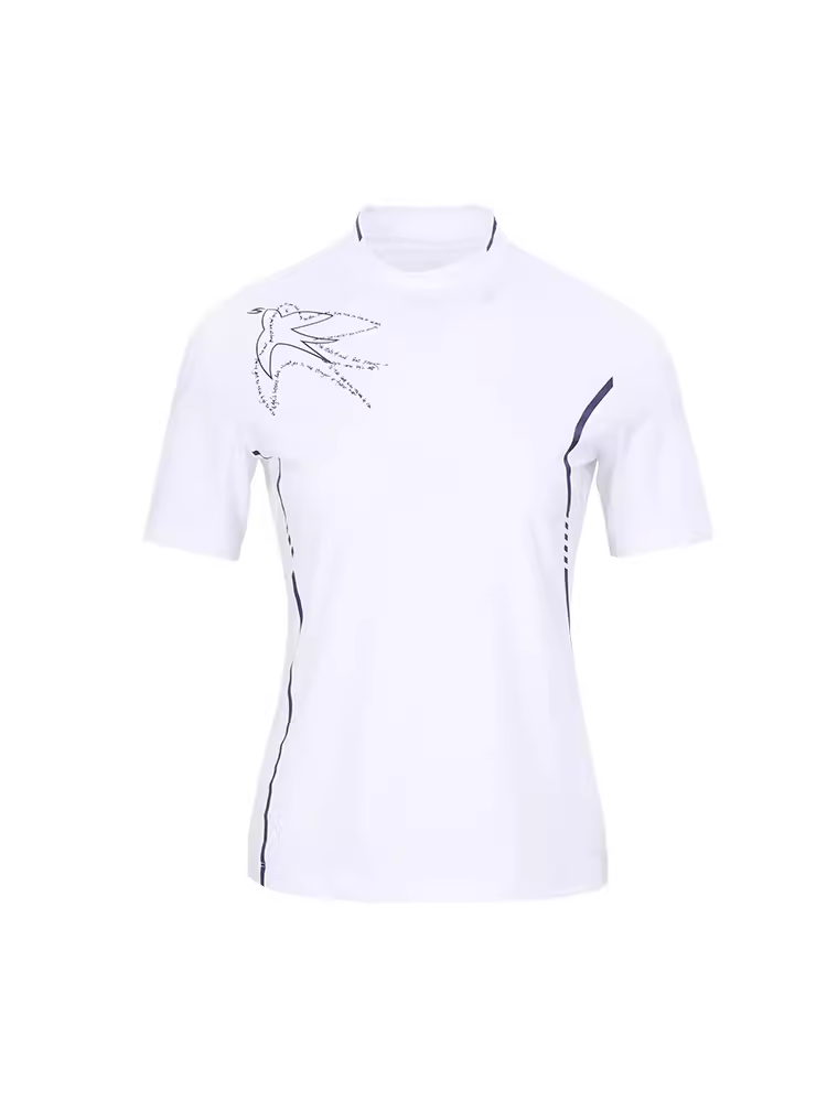 SVG Versatile Stand Collar Short-Sleeved T-Shirt