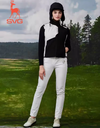 SVG Women's Black and White Vest Stand Collar Vest