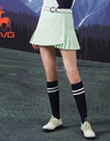 SVG Light Green Patchwork Pleated Skirt Sports Short Skirt