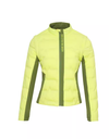 SVG Women's Yellow Green Knitted Patchwork Down Jacket