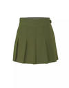 SVG Olive Green High Waist Pleated Skirt